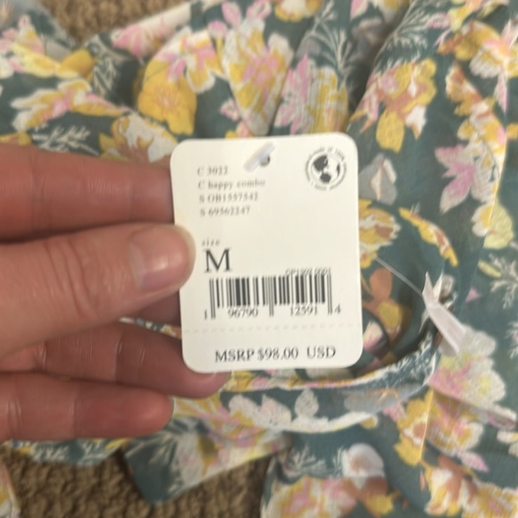 NWT Free People Maybel Blouse Size Medium - Picture 8 of 8